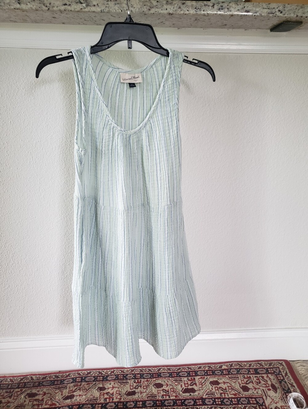 Mini Sundress Light Green Strip Small